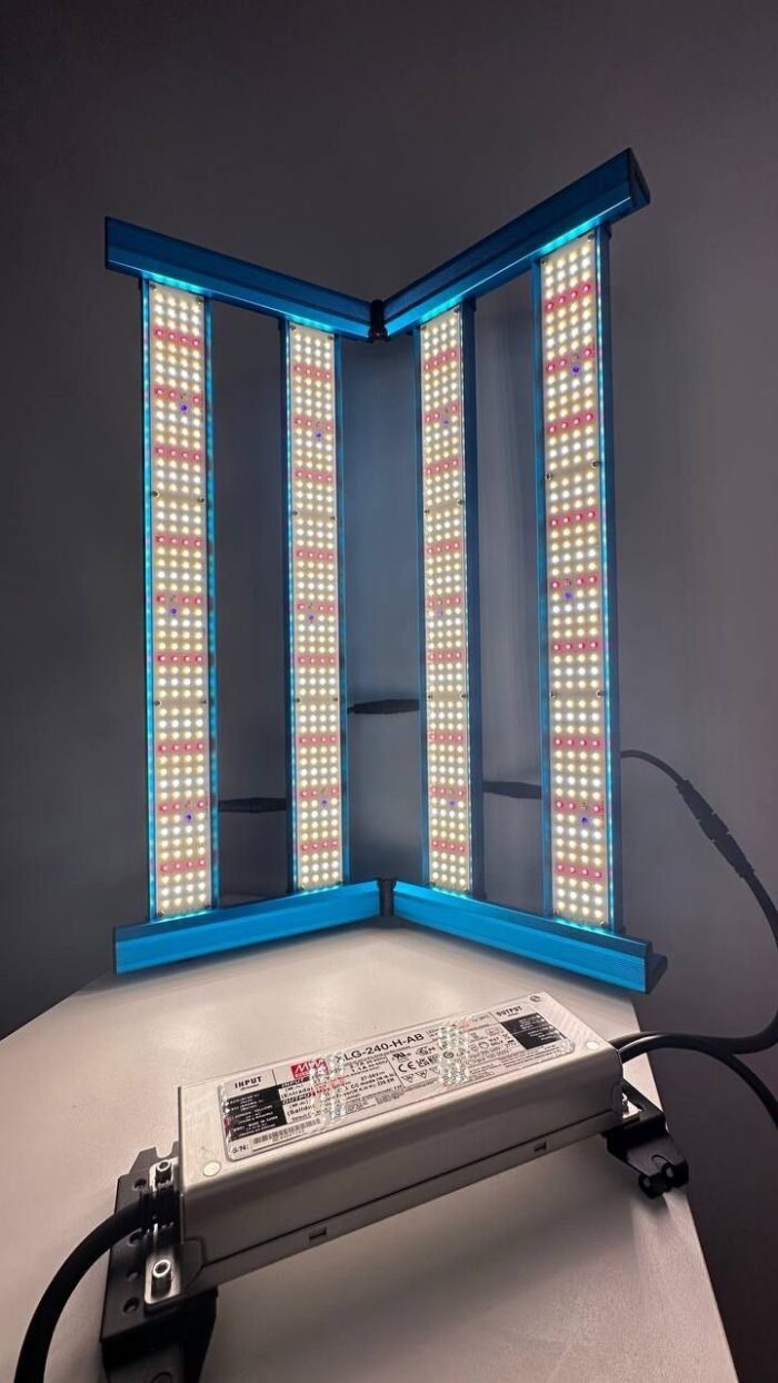 LED Фитосветильник для растений Kingbrite Х55 240w LM281b+Epistar 660 nm UV IR +Meanwell driver